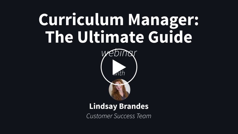 Curriculum Manager: The Ultimate Guide | Webinar